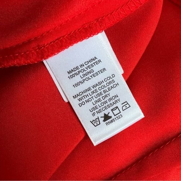 CeCe by Cynthia Steffens Scalloped Hem Mini Skirt in Red - 10 - Picture 6 of 6